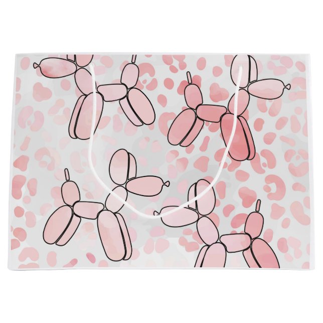 Leopard rosa ballong hund (Framsidan)