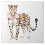 Leopard Rosa Bow Kakelplatta<br><div class="desc">Leopard Rosa Bow</div>
