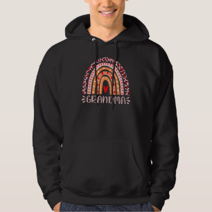 Leopard Rosa Rainbow Grandma Nana Mimi Mamma Mamma Hoodie
