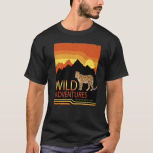 Leopard safari savannah Afrika vild katt äventyr T Shirt