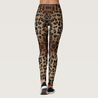 Leopard Safari Skriv ut Leggings
