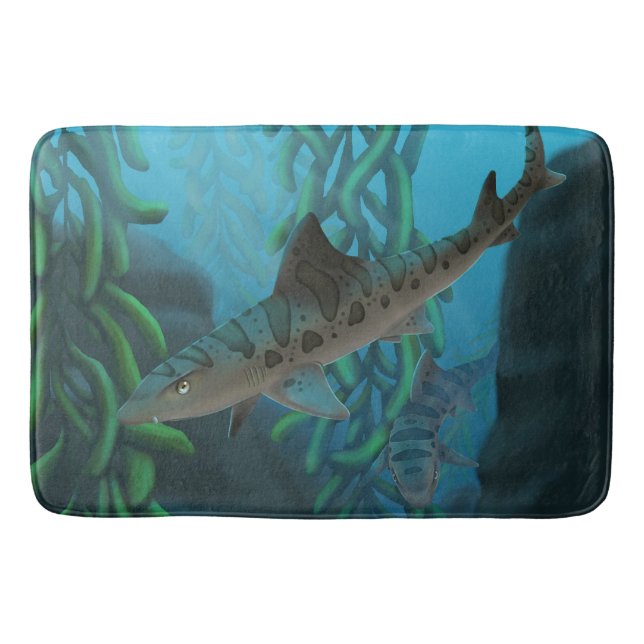 Leopard Shark badmatta Badrumsmatta (Framsidan)