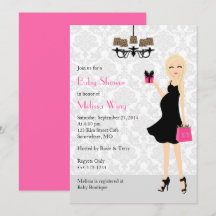Leopard Shock rosa Gravid Mamma Baby Shower