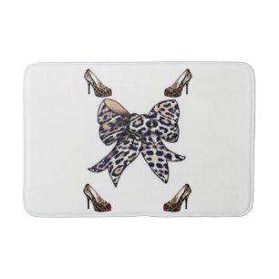 leopard shoe bathmat badrumsmatta