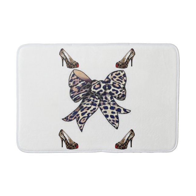 leopard shoe bathmat badrumsmatta (Framsidan)