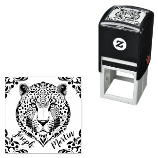 Leopard Självfärgande Stämpel