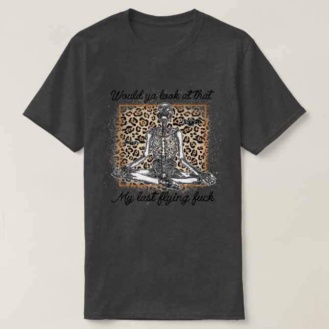 Leopard Skeleton skulle titta på den där talessale T Shirt (Design framsida)