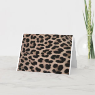 Leopard Skin-bakgrund Kort