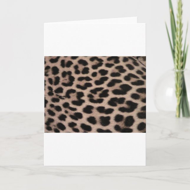 Leopard Skin-bakgrund Kort (Framsida)