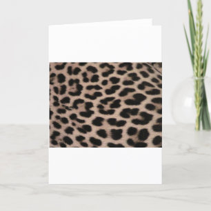 Leopard Skin-bakgrund Kort