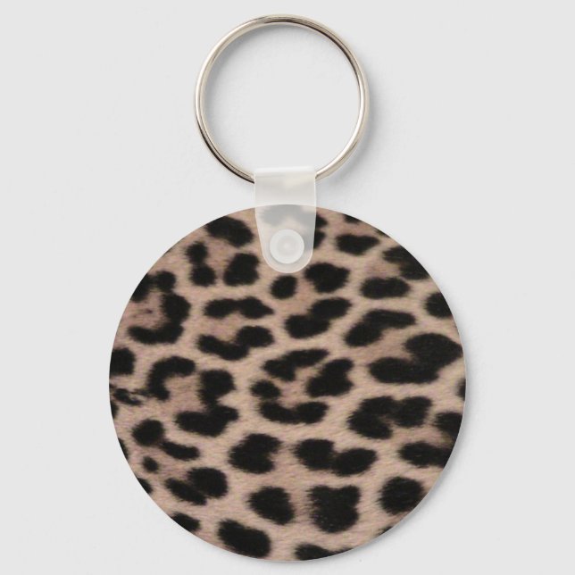 Leopard Skin-bakgrund Nyckelring (Framsida)
