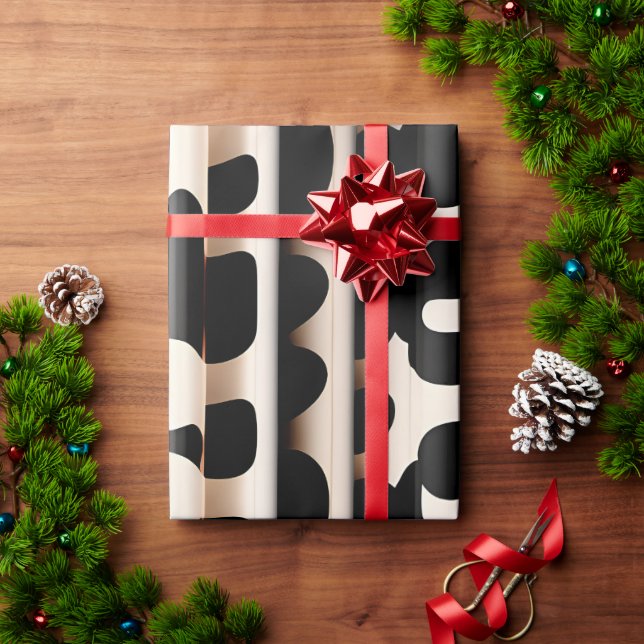 Leopard skin Beige Modern Mönster Presentpapper (Julgåva)