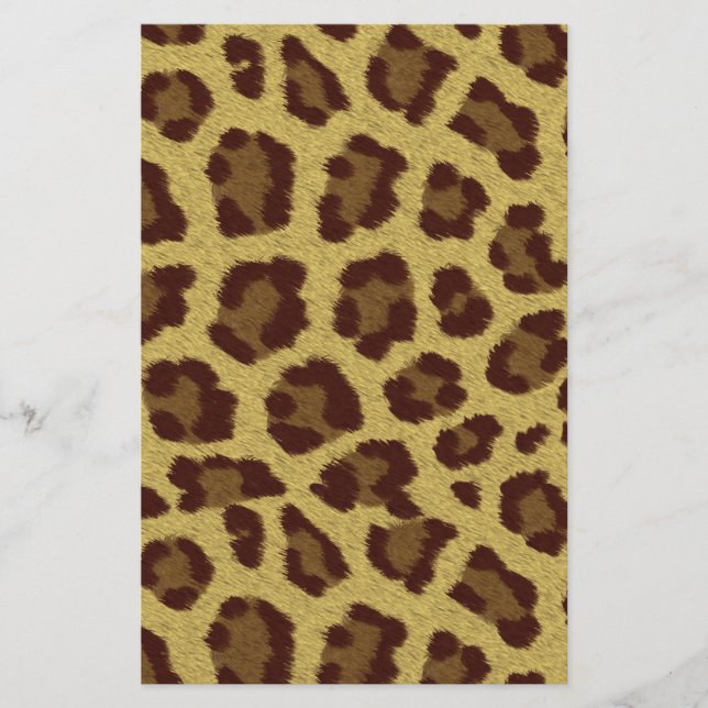 Leopard Skin Brevpapper (Framsida)