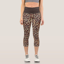 Leopard Skin Brown Cream Mönster -