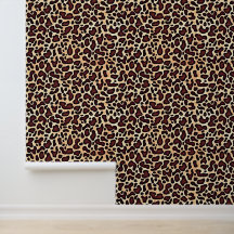 Leopard Skin Brown Cream Mönster -