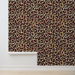 Leopard Skin Brown Cream Mönster -