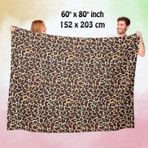 Leopard Skin Brown Cream Mönster -