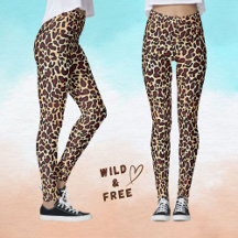 Leopard Skin Brown Cream Mönster -