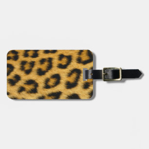 Leopard Skin Hair Print Bagagebricka