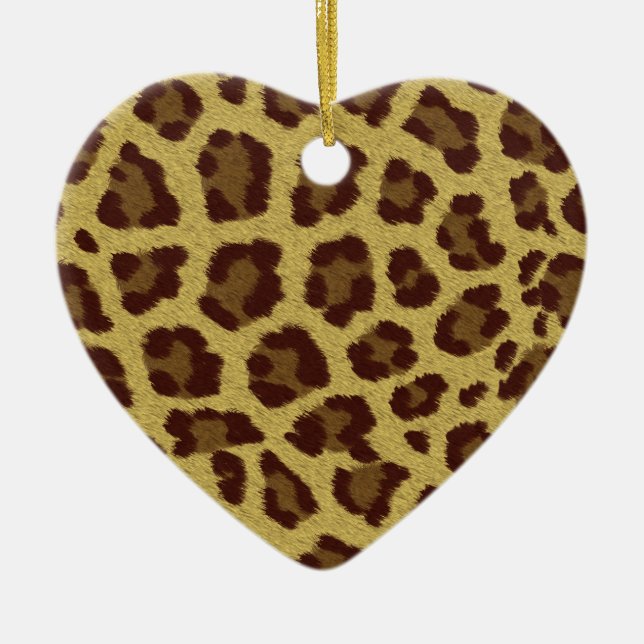 Leopard Skin Julgransprydnad Keramik (Framsidan)