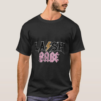 Leopard Skin Lash Babe Lash Eyelash Lash Tech T Shirt