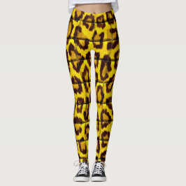 Leopard skin leggings