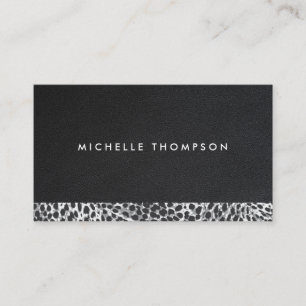 Leopard Skin Mode Designer Visitkort