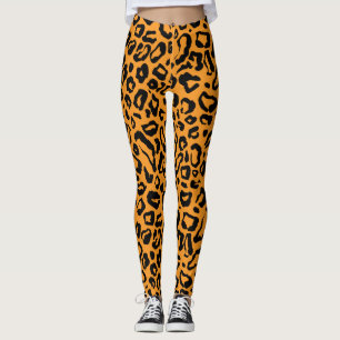 Leopard skin mönster leggings