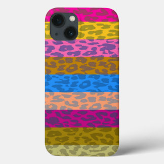 Leopard Skin Multifärgad Rand Mönster