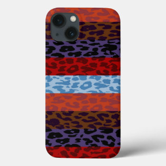 Leopard Skin Multifärgad Rand Mönster 3