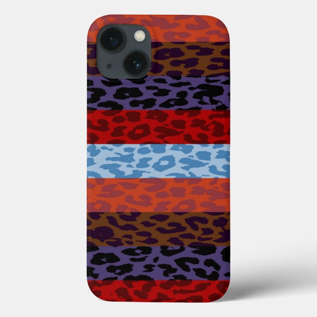 Leopard Skin Multifärgad Rand Mönster 3 (Baksida)
