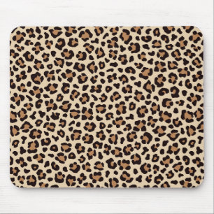 Leopard Skin Päls Mönster Musmatta
