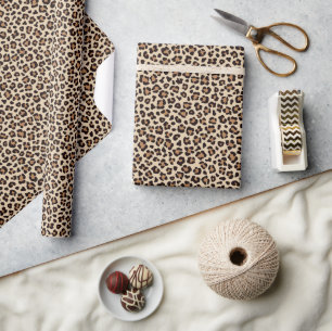 Leopard Skin Päls Mönster Presentpapper