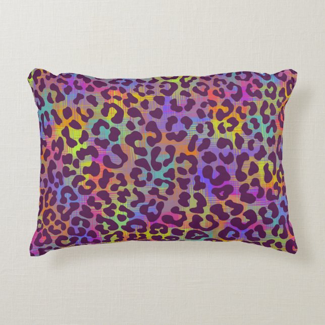 Leopard skin pattern. Repeating seamless animal ba Prydnadskudde (Framsidan)