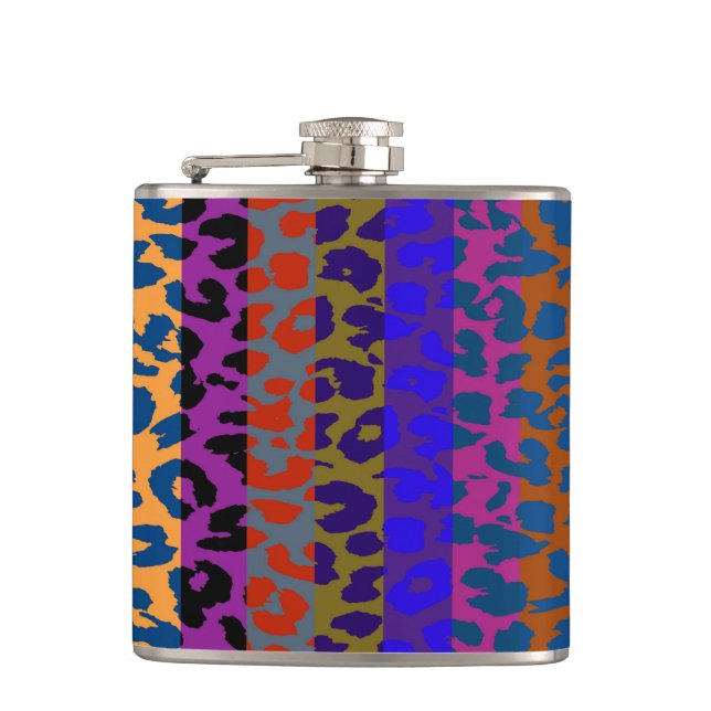 Leopard Skin Retro Mönster 5 Fickplunta (Framsidan)