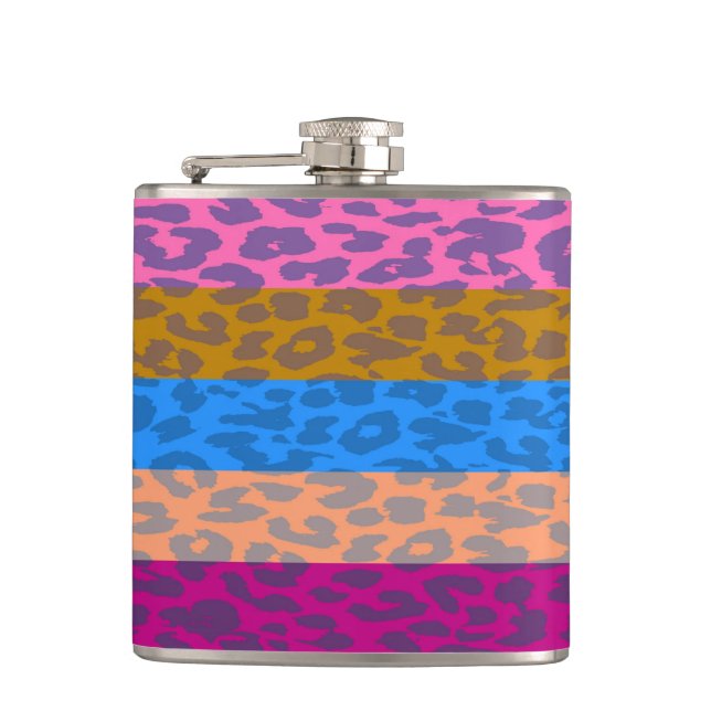 Leopard Skin Retro Mönster 8 Fickplunta (Framsidan)