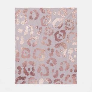 Leopard skin: ro guld elegance. fleecefilt