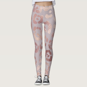 Leopard skin: ro guld elegance. leggings