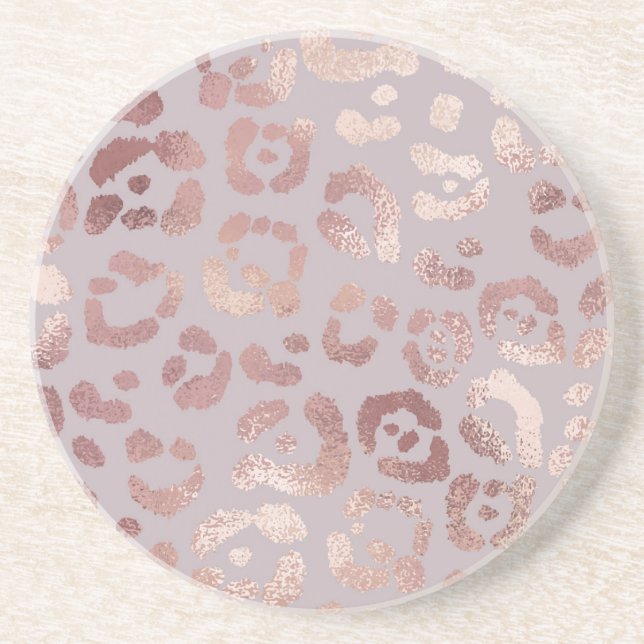 Leopard skin: ro guld elegance. underlägg (Framsidan)