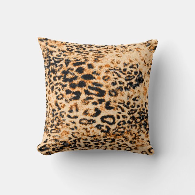 Leopard skin struktur, leopard mönster kudde (Framsida)