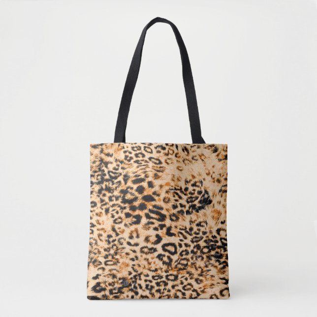 Leopard skin struktur, leopard mönster tygkasse (Framsida)