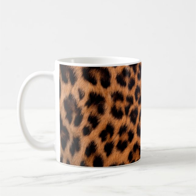 Leopard skin struktur : Uppehåll leopardprick Kaffemugg (Vänster)