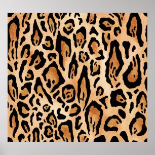 Leopard Skin: Timless Seamless Mönster Poster
