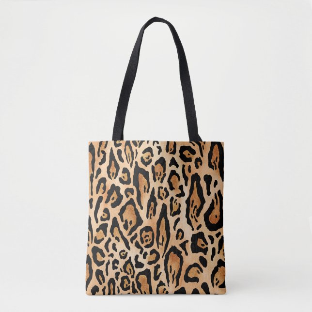 Leopard Skin: Timless Seamless Mönster Tygkasse (Framsida)