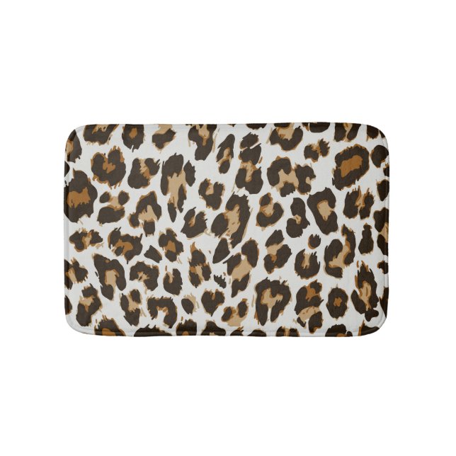 Leopard Skin: Vintage Seamless Struktur Badrumsmatta (Framsidan)
