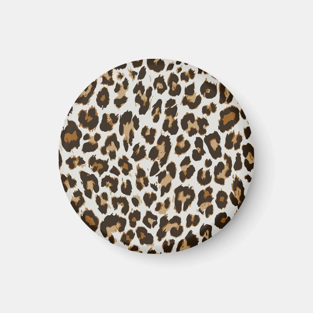 Leopard Skin: Vintage Seamless Struktur Magnet (Framsidan)