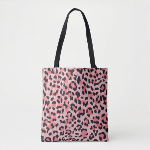 Leopard-skinn: vintage sömlös struktur tygkasse