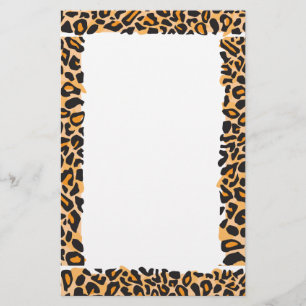 Leopard Skriv ut Brevpapper