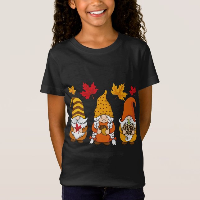 Leopard Skriv ut Gnomes Julafton Funny Julgrum T Shirt (Framsida)