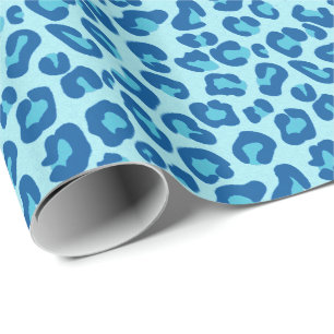 Leopard Skriv ut i ljusskammare till Mörk Denim B Presentpapper
